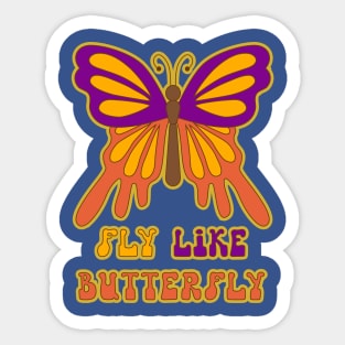 fly like butterfly 1 (2) Sticker